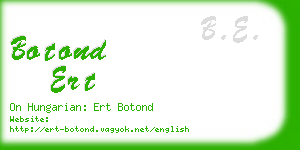 botond ert business card